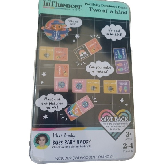The Influencer "Two Of A Kind"Dominos Game Educational Learning Domino game Gift - Picture 2 of 4